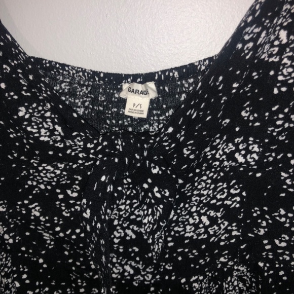 Small Black Dress with white dot pattern - Picture 4 of 6